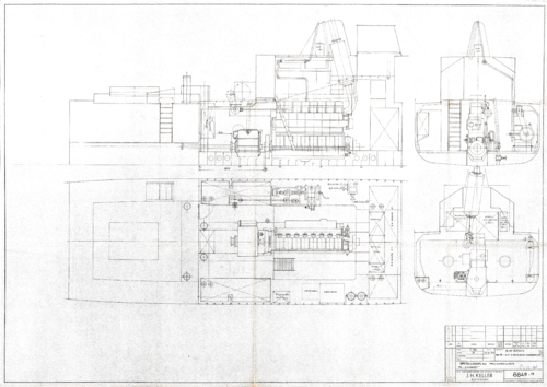 8849-19 Opstellingsplan machinekamer