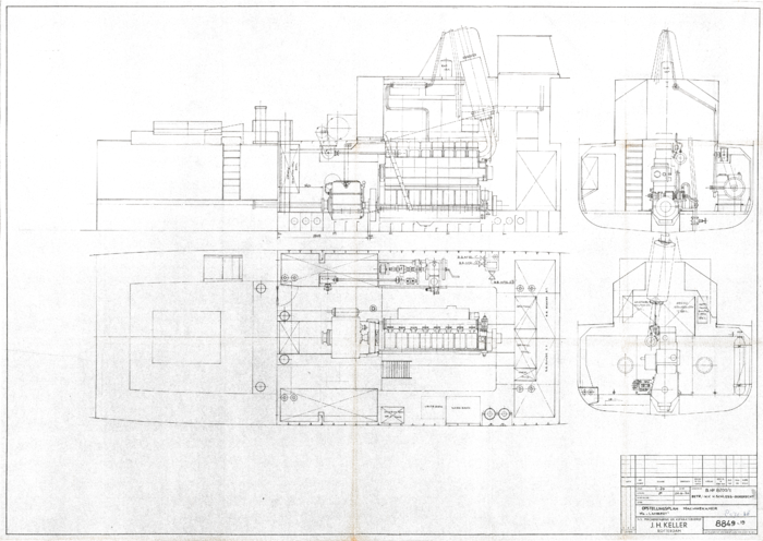 8849-19 Opstellingsplan machinekamer