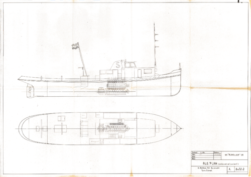 8072-2 Algemeen plan stoomsleepboot