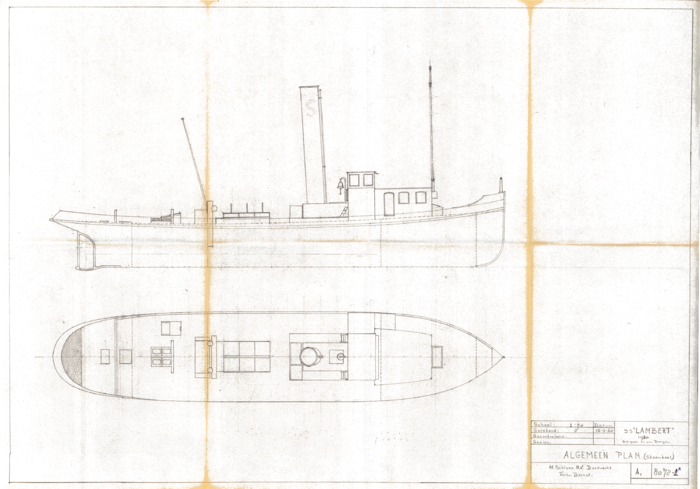8072-1a Algemeen plan stoomsleepboot
