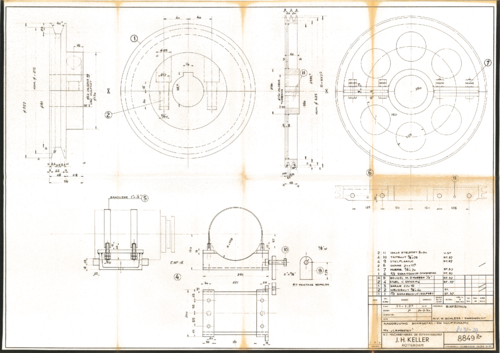 8849-20 Aandrijving schroefas- en hulpdynamo