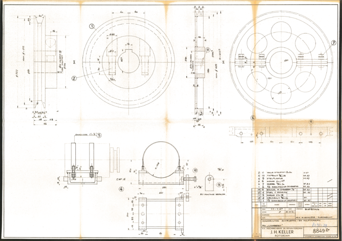 8849-20 Aandrijving schroefas- en hulpdynamo